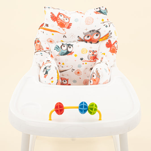 Mama Sandalyesi Minderi - Renkli Baykuş